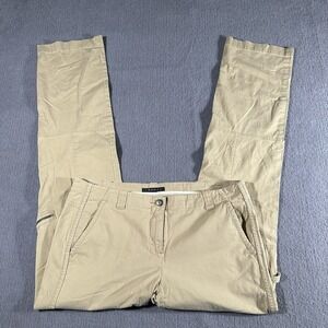 Theory Khaki Pants‎ Womens Medium Straight Leg Size 32 **Read